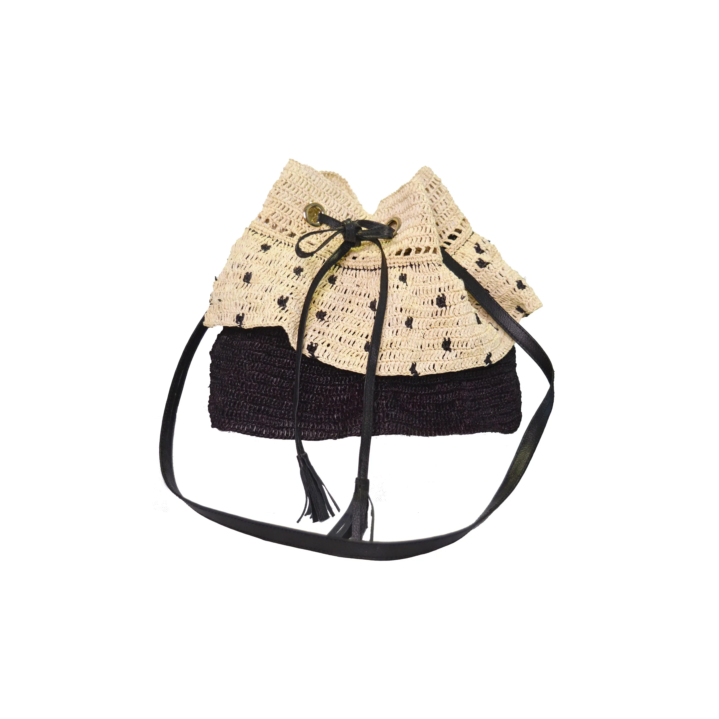 "Dots" Ruffled Mochila