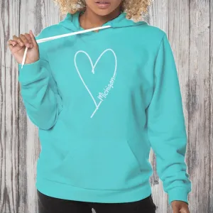 "Made With Love" Relaxed Fit Angel Fleece Unisex Hoodie CLEARANCE