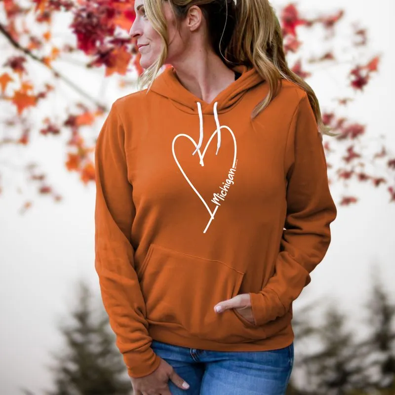 "Made With Love" Relaxed Fit Angel Fleece Unisex Hoodie CLEARANCE