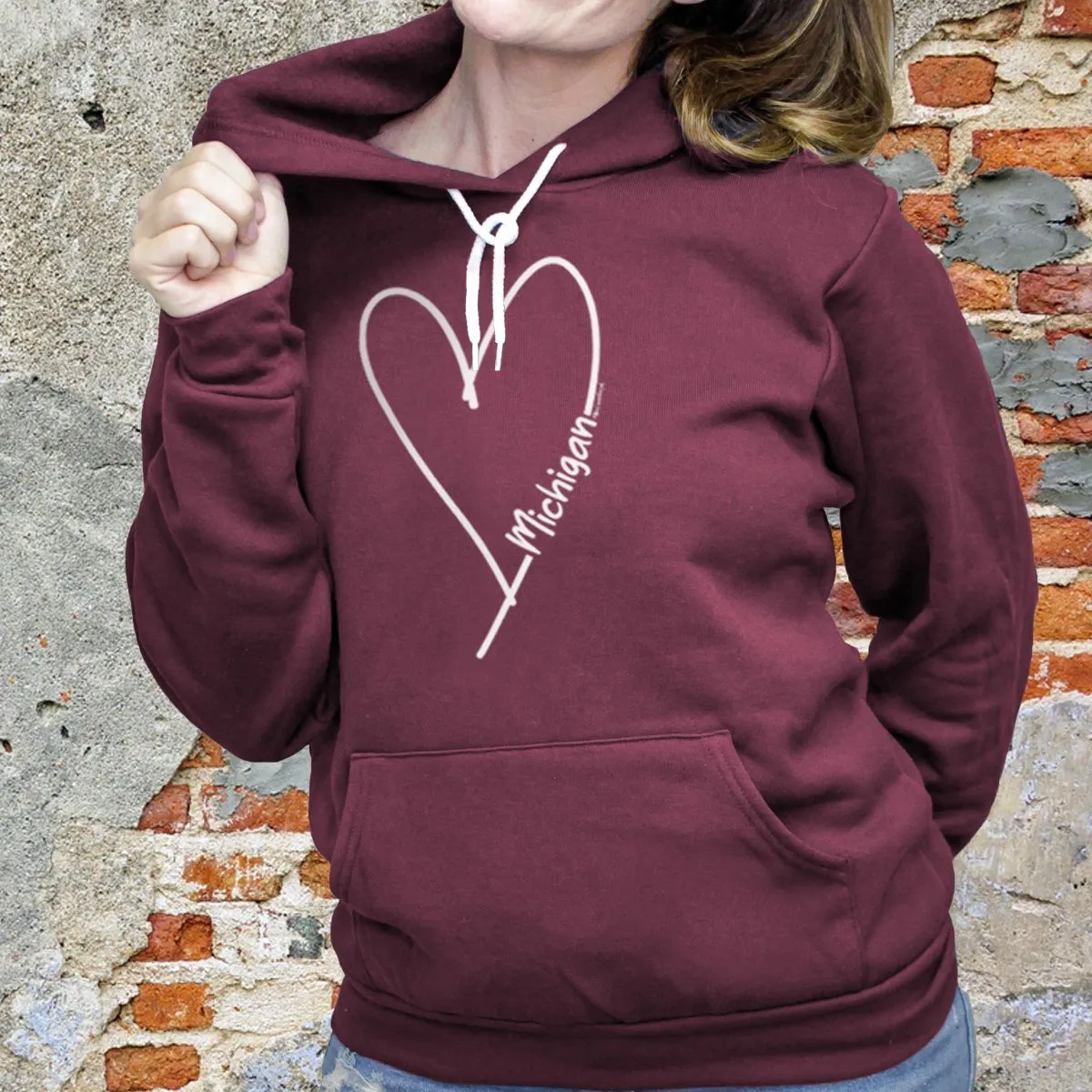 "Made With Love" Relaxed Fit Angel Fleece Unisex Hoodie CLEARANCE
