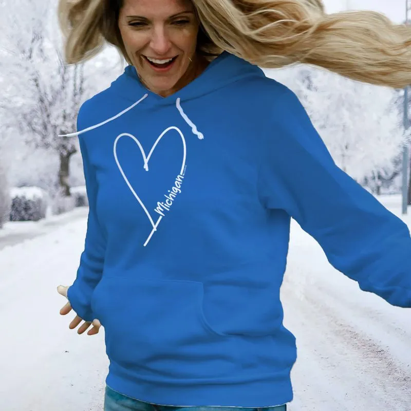 "Made With Love" Relaxed Fit Angel Fleece Unisex Hoodie CLEARANCE