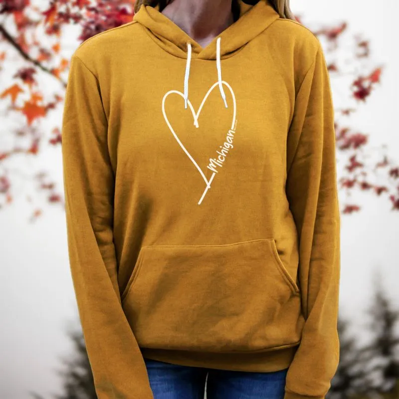 "Made With Love" Relaxed Fit Angel Fleece Unisex Hoodie CLEARANCE