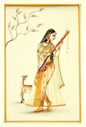 Ragini - Handmade Miniature Painting