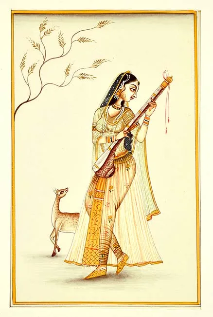 Ragini - Handmade Miniature Painting