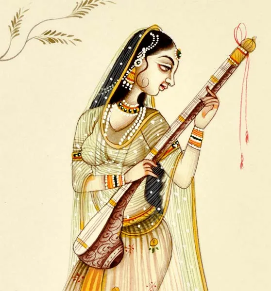 Ragini - Handmade Miniature Painting
