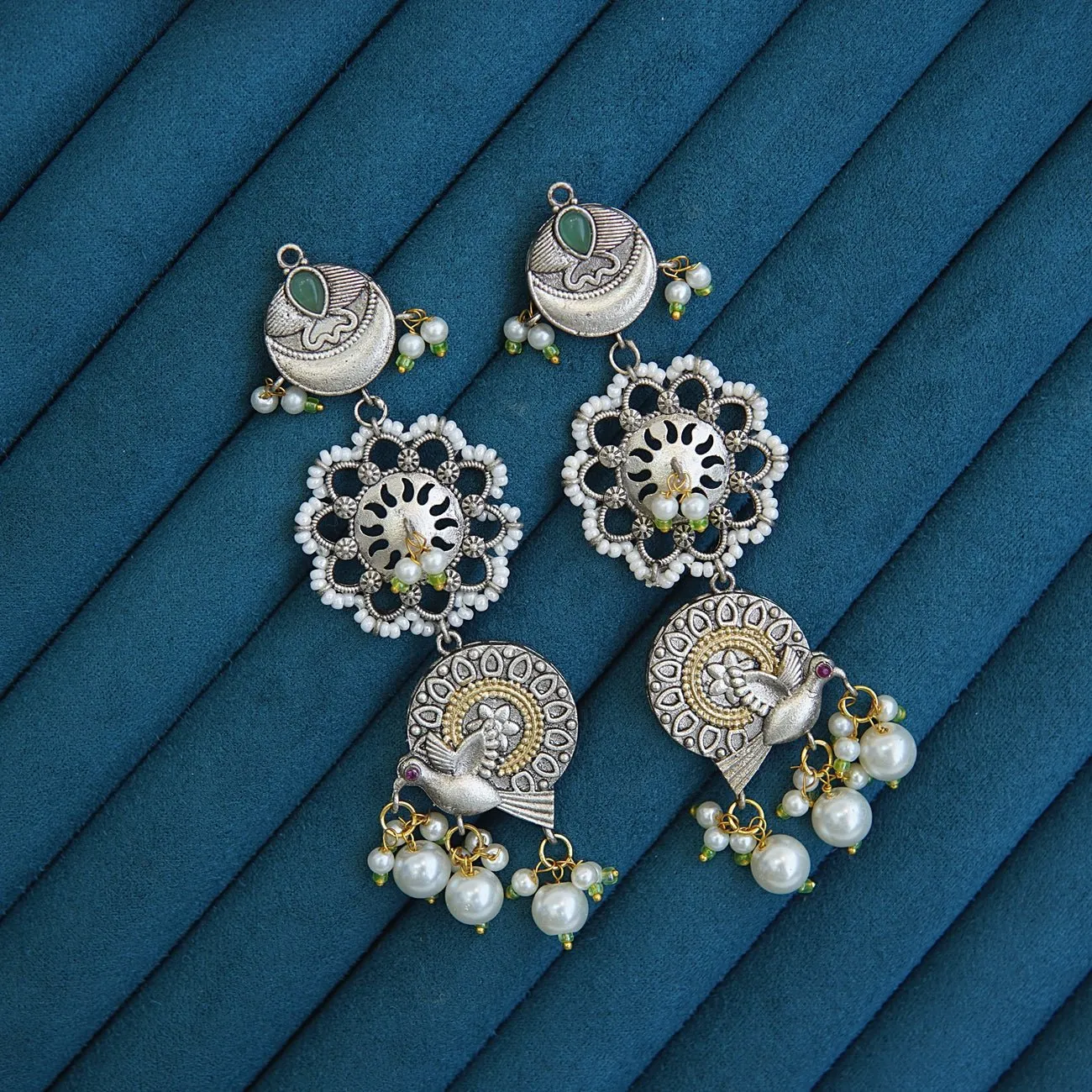 Rajasthani Hand crafted long earrings