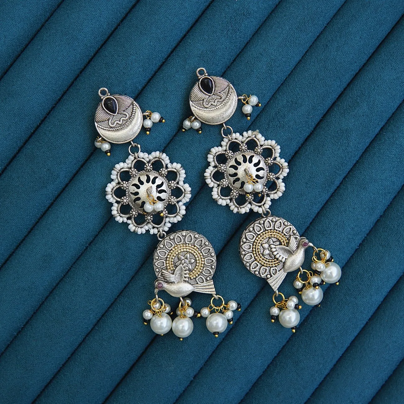 Rajasthani Hand crafted long earrings