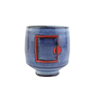Randy Schutt Blue Stoneware Cup