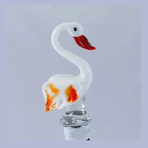 Red Flamingo Hand Crafted Bottle Stopper