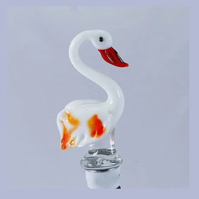 Red Flamingo Hand Crafted Bottle Stopper