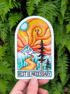 Rest Is Necessary Vinyl Sticker