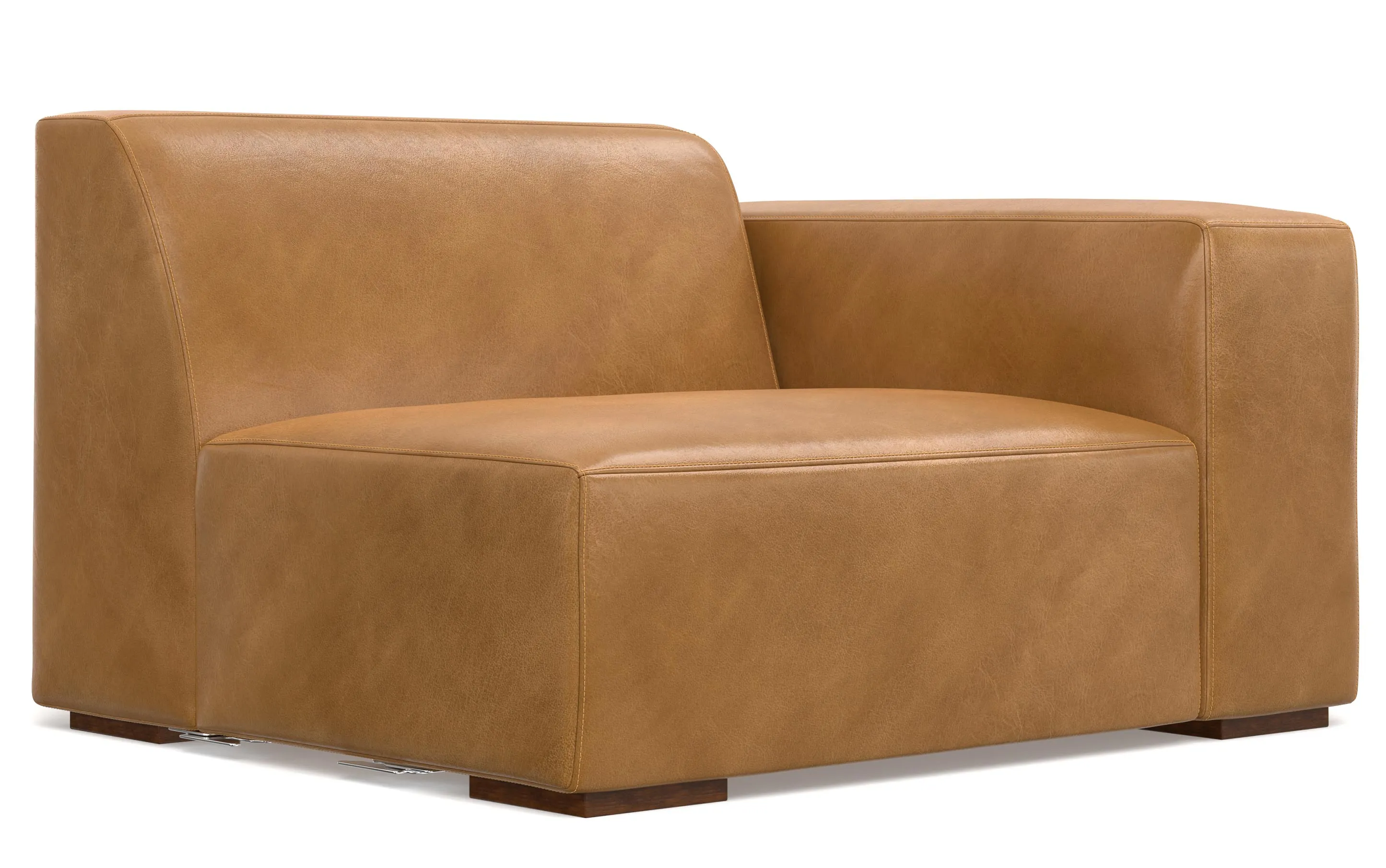 Rex Corner Sectional in Genuine Leather