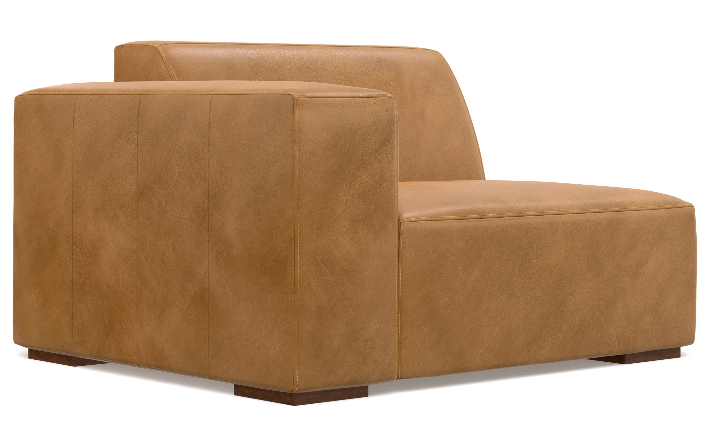 Rex Corner Sectional in Genuine Leather