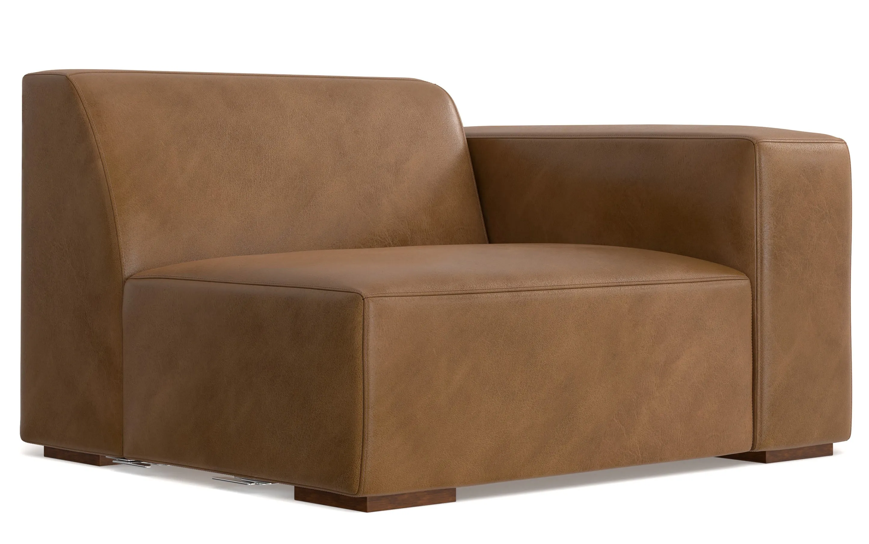 Rex Corner Sectional in Genuine Leather