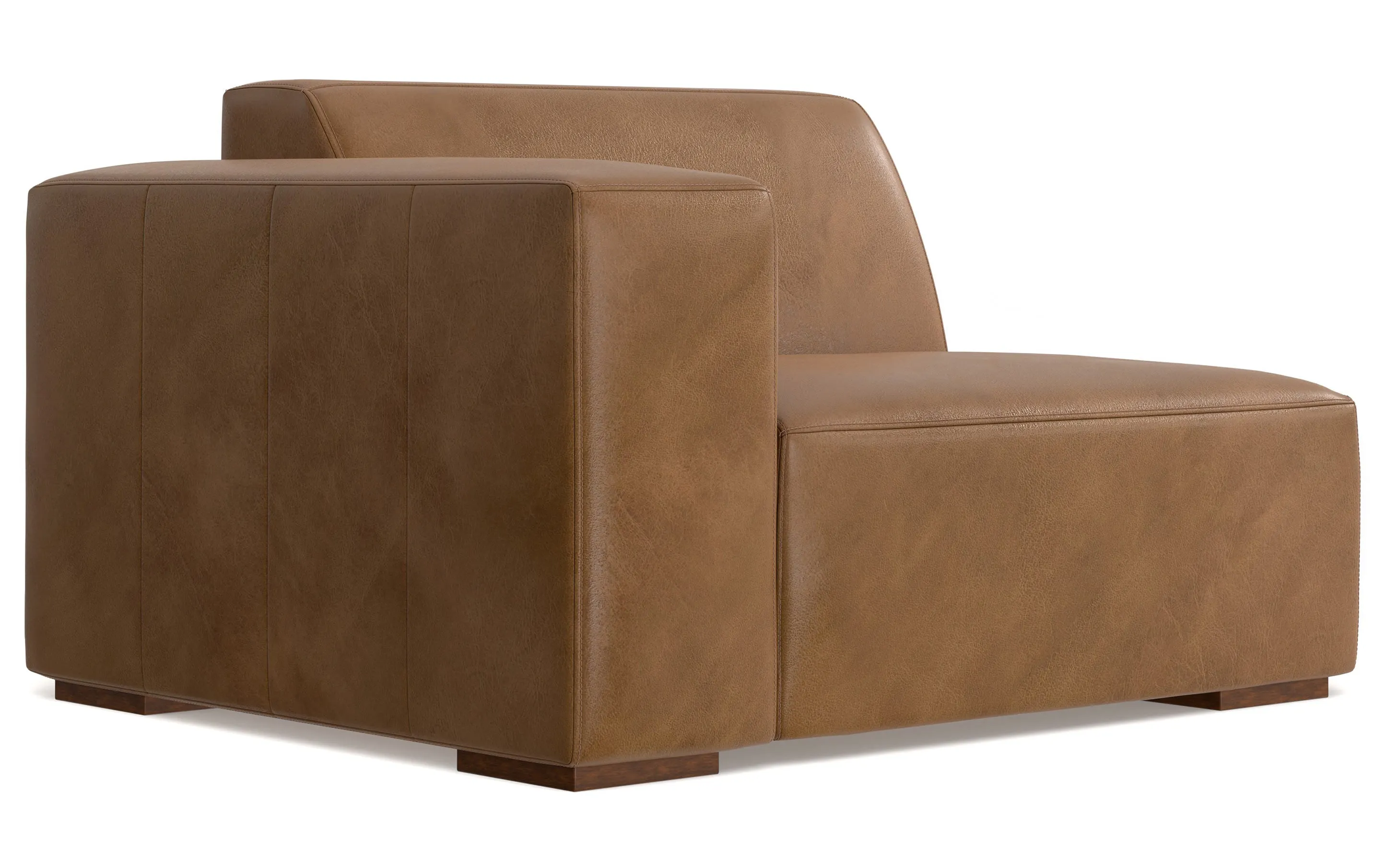 Rex Corner Sectional in Genuine Leather