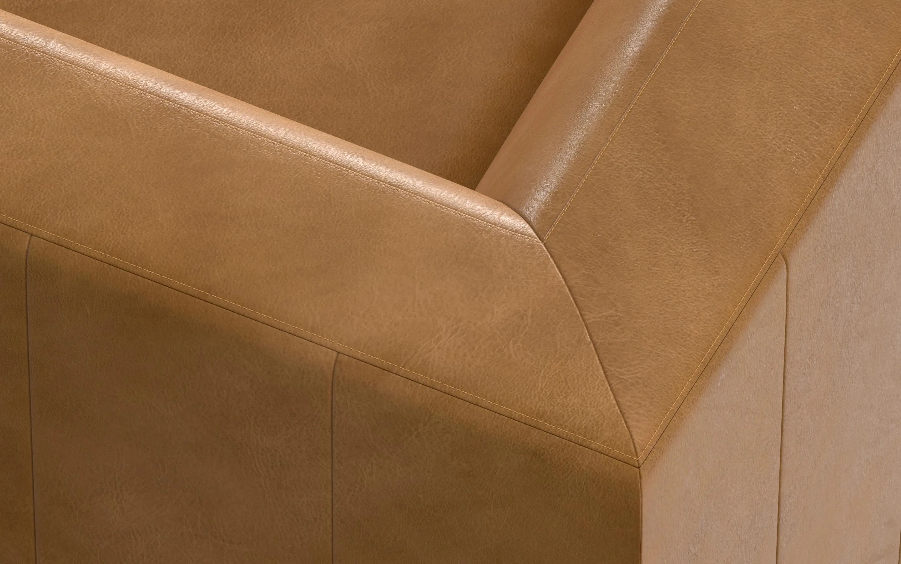 Rex Corner Sectional in Genuine Leather