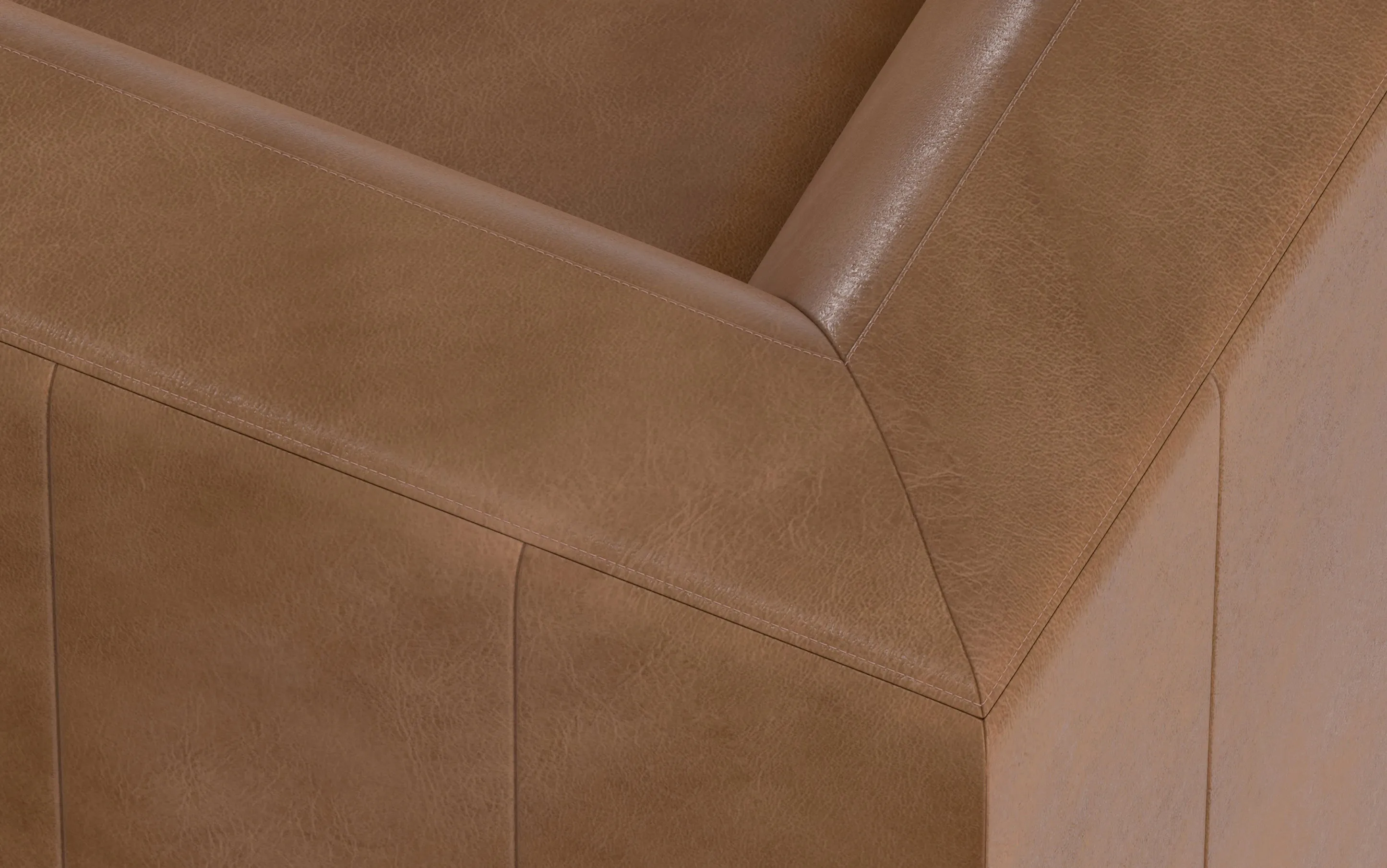 Rex Corner Sectional in Genuine Leather