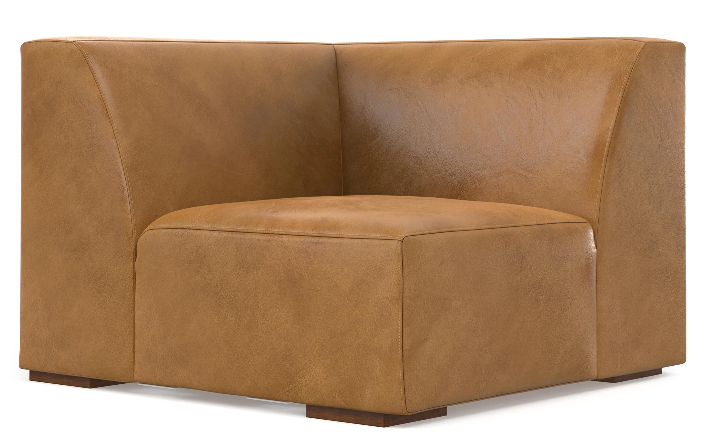 Rex Corner Sectional in Genuine Leather