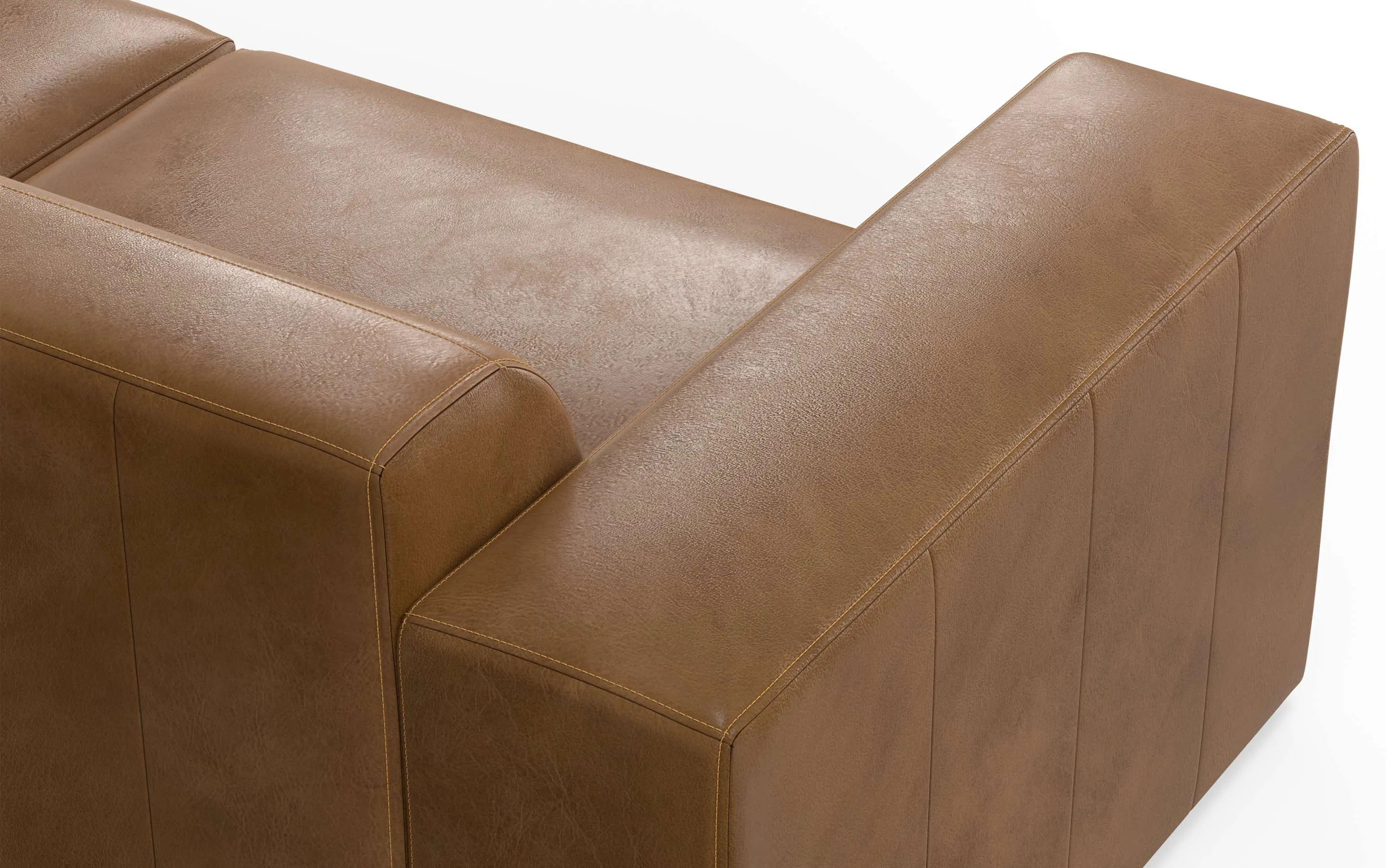 Rex Corner Sectional in Genuine Leather