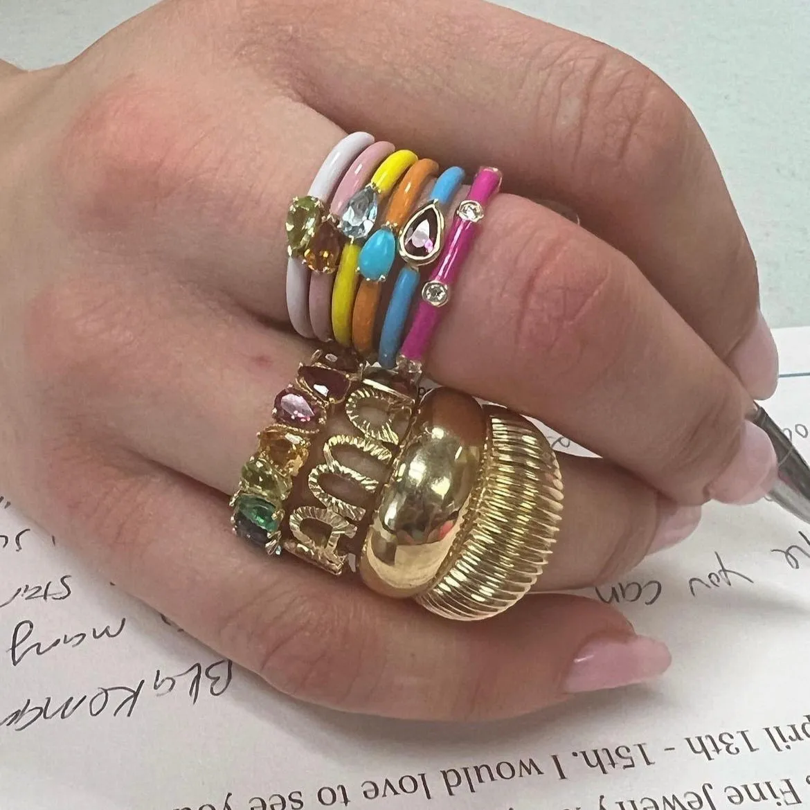 Rinna Ring: 14K Yellow Gold