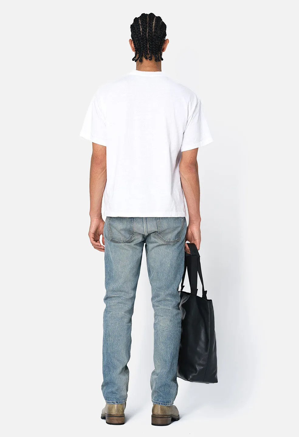 Riviera Cropped Tee / White
