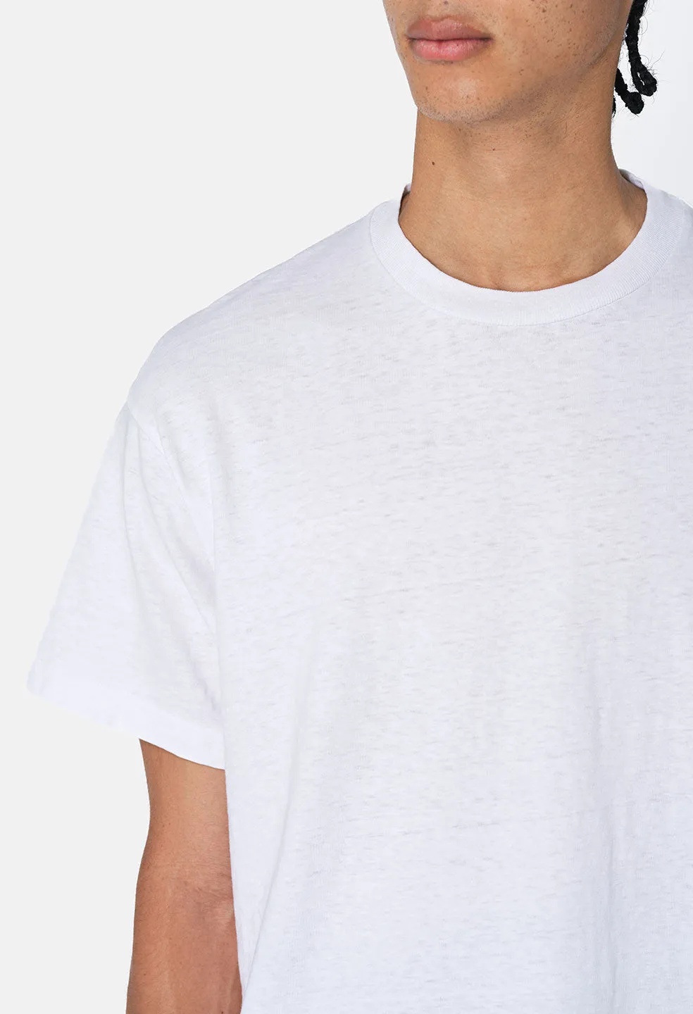 Riviera Cropped Tee / White