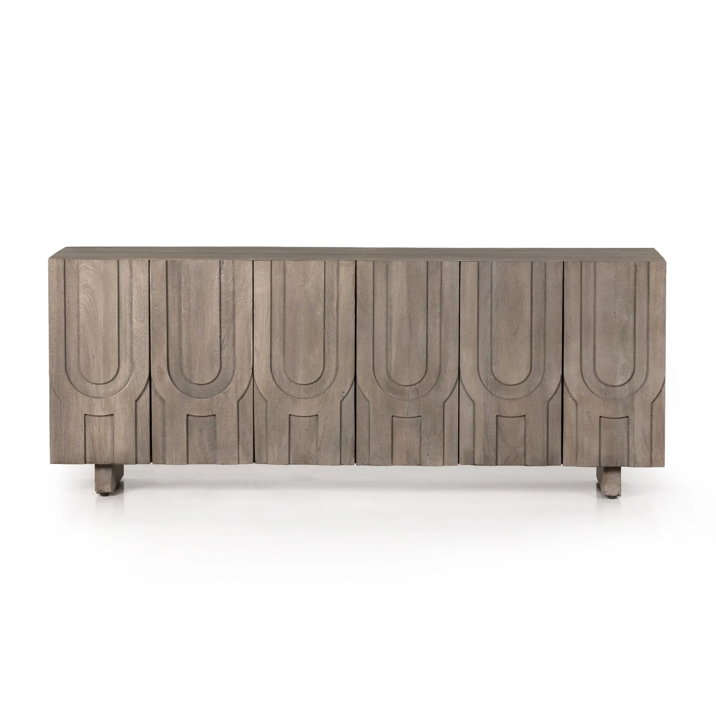 Rivka Media Console - Aged Grey