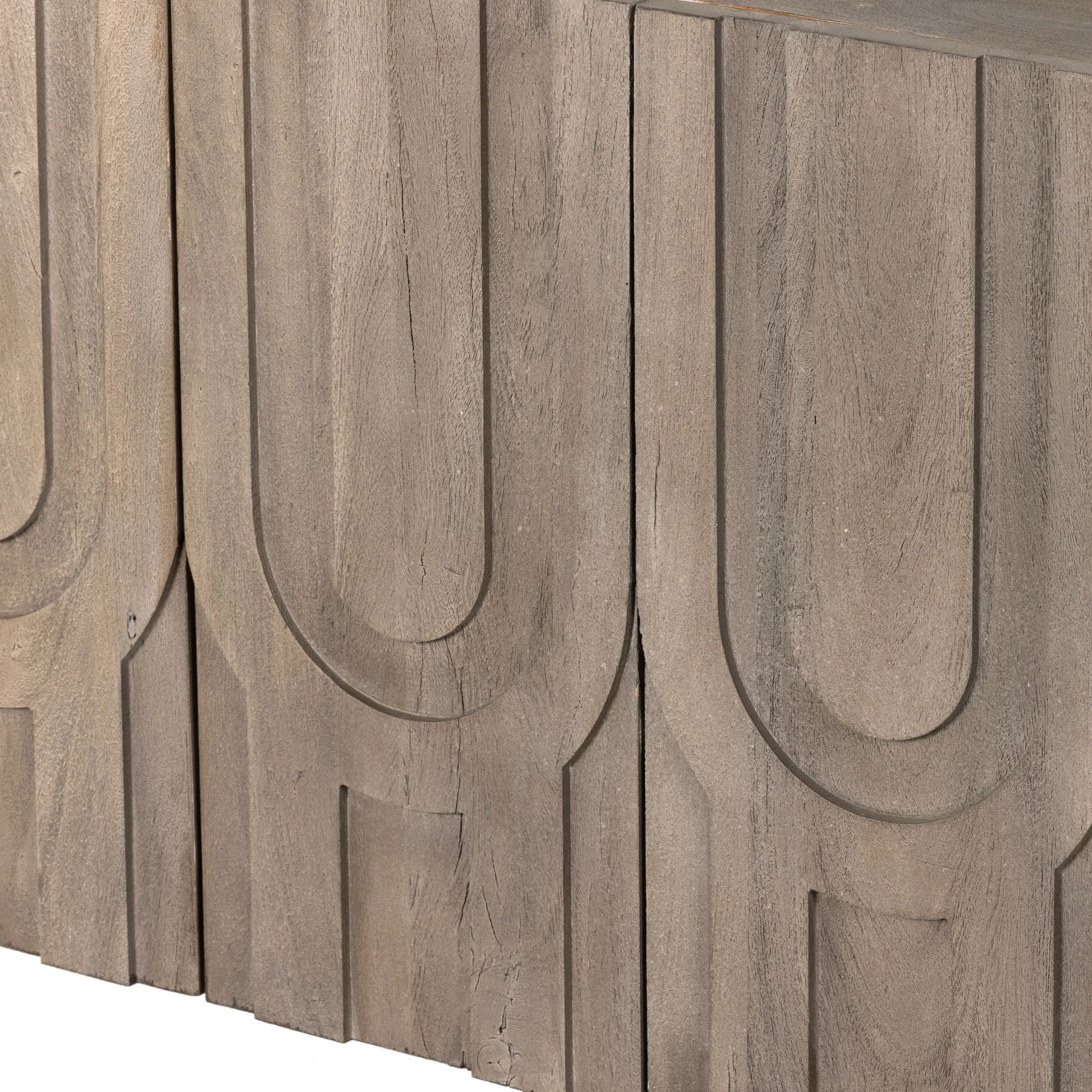 Rivka Media Console - Aged Grey
