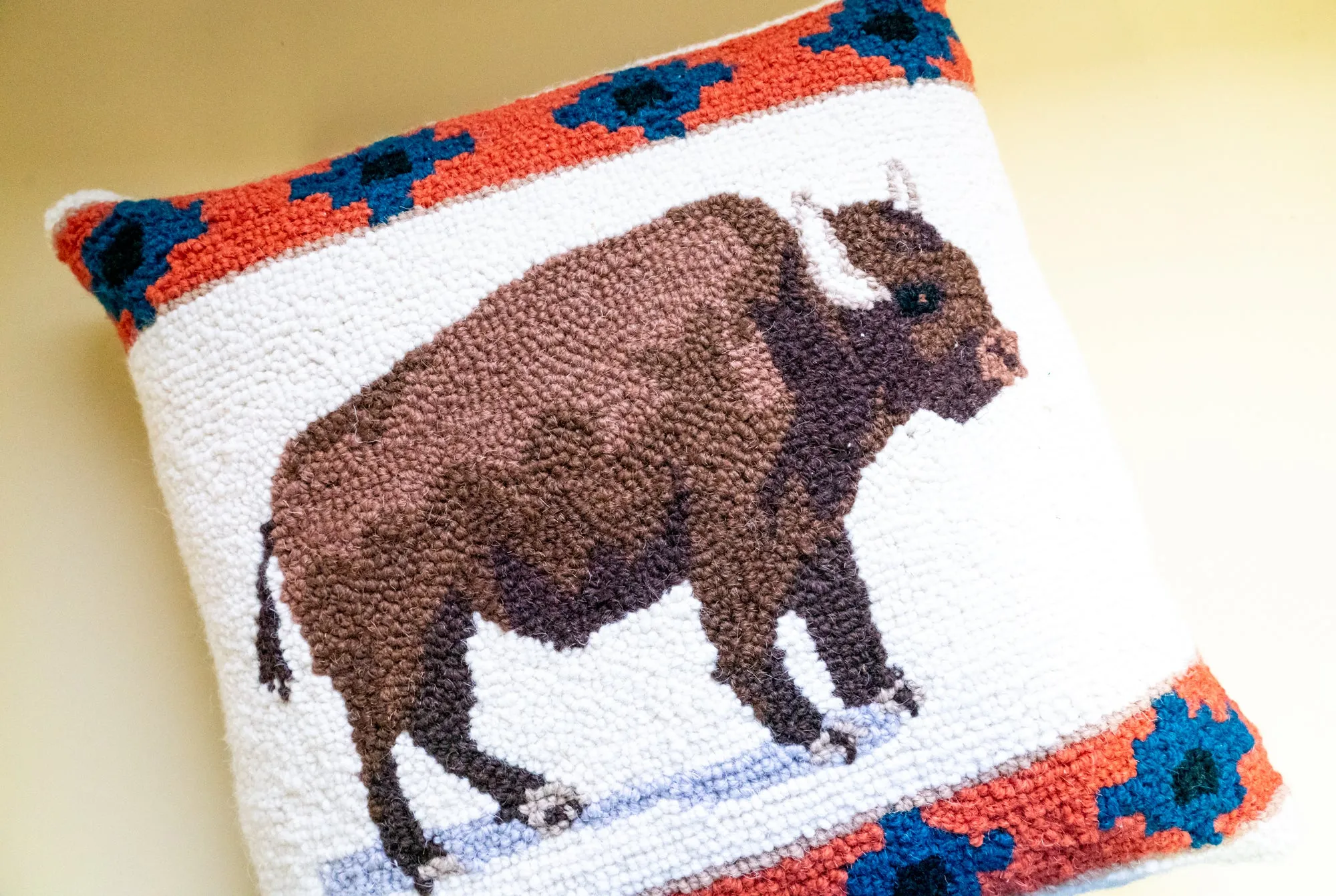 *Roaming Bison Pillow
