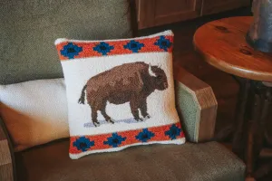 *Roaming Bison Pillow