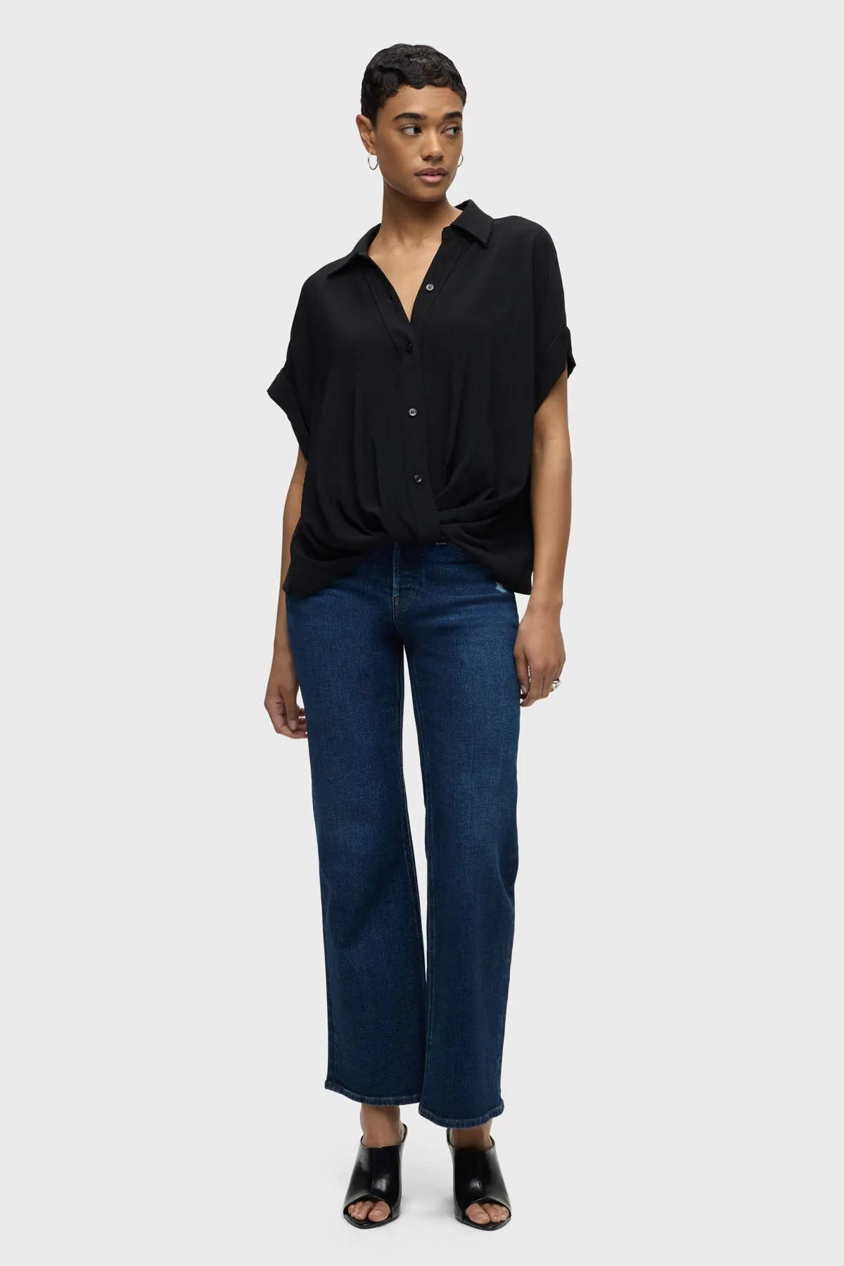 Rosie High-Rise Wide Leg Ankle Jean