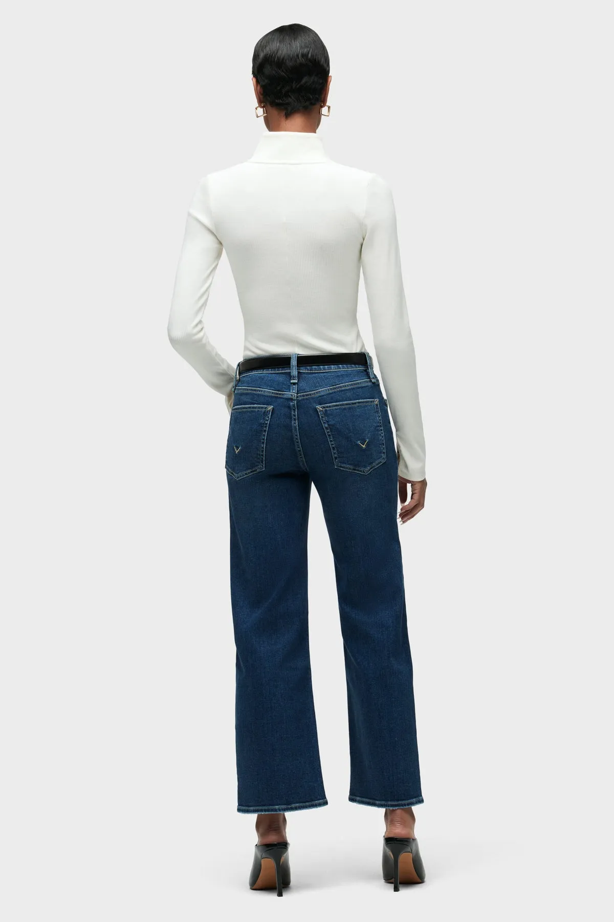 Rosie High-Rise Wide Leg Ankle Jean