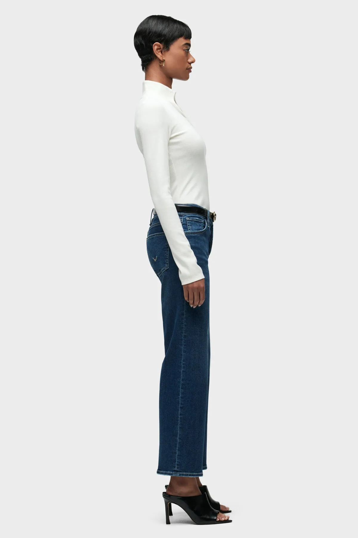 Rosie High-Rise Wide Leg Ankle Jean