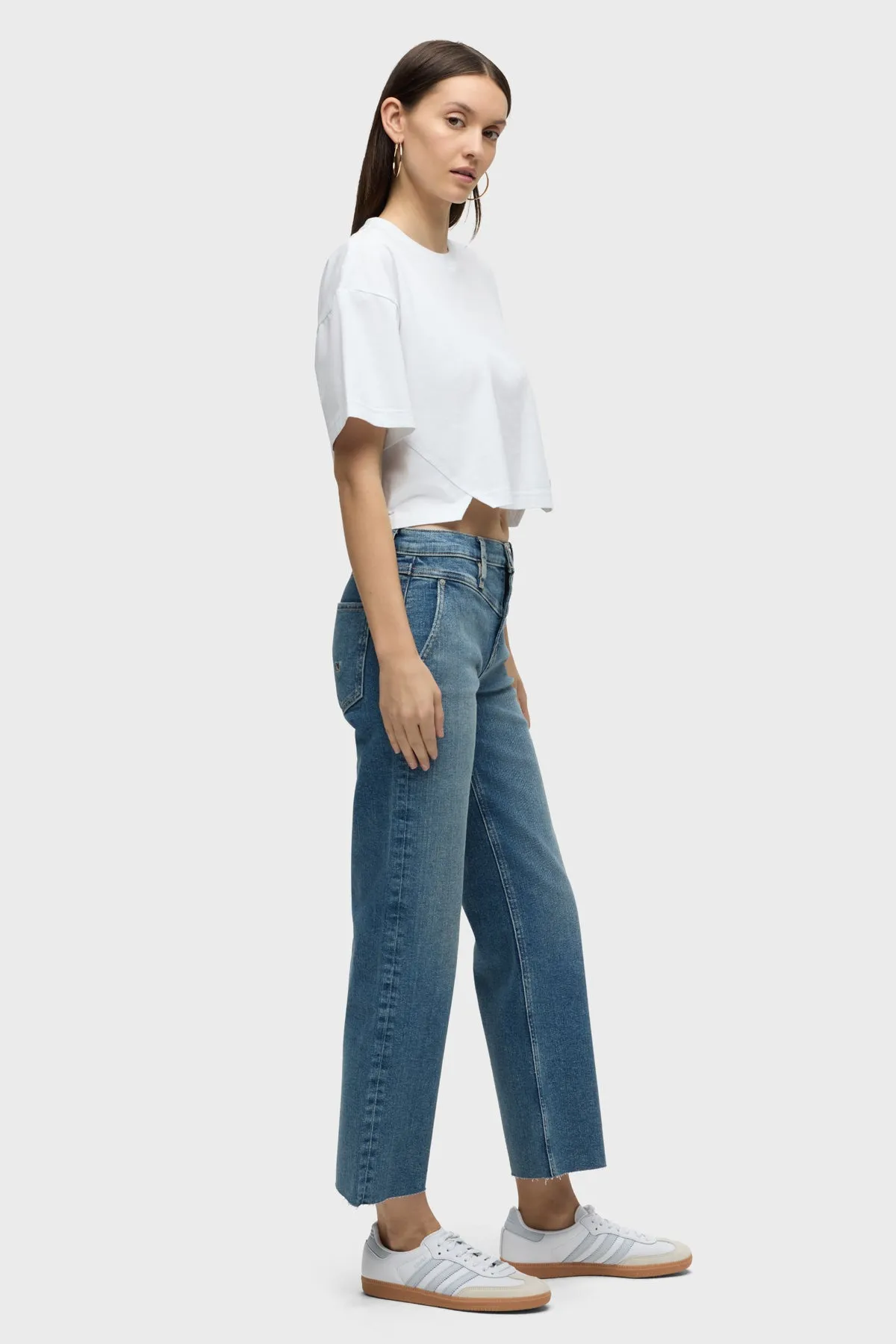 Rosie High-Rise Wide Leg Ankle Jean