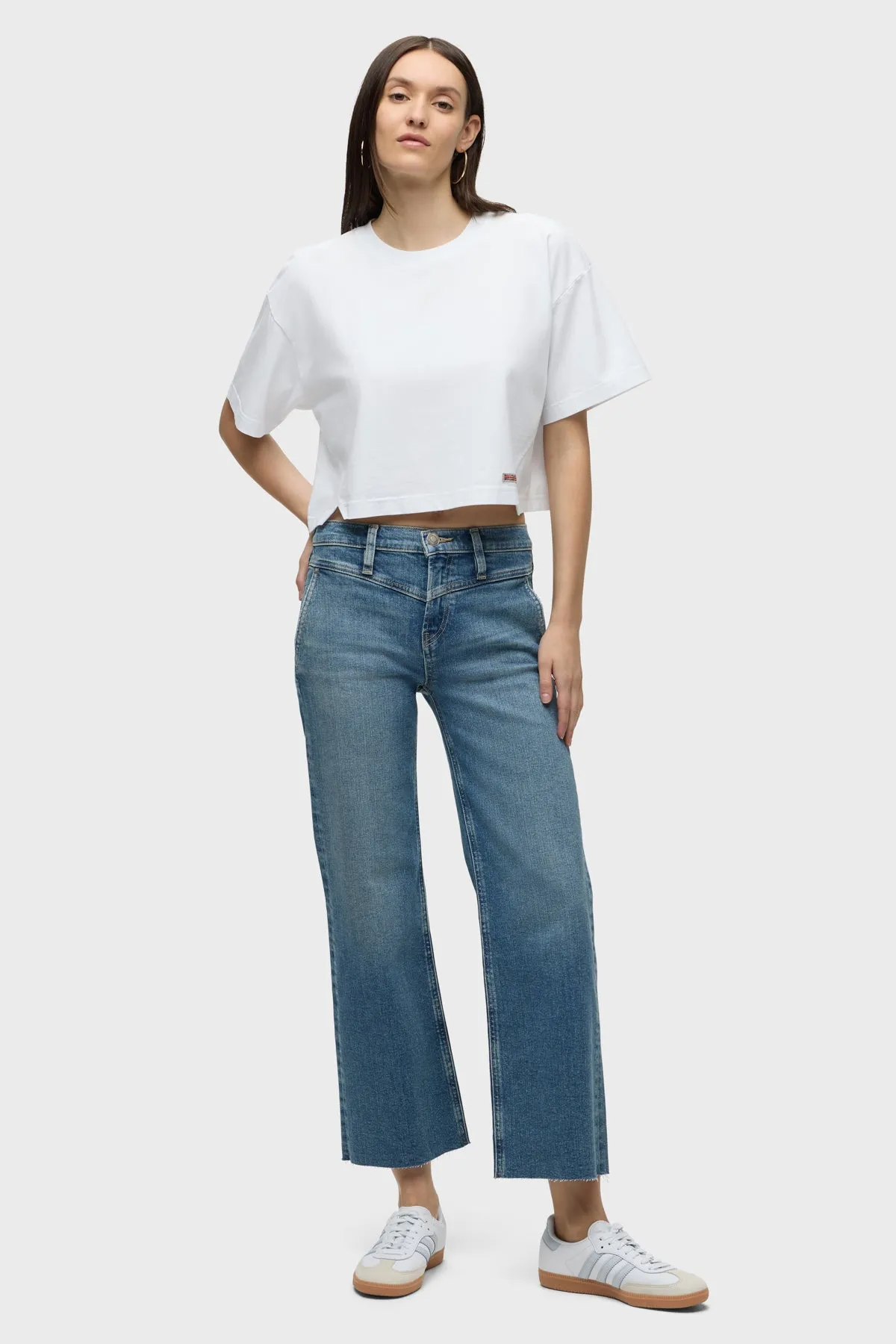 Rosie High-Rise Wide Leg Ankle Jean