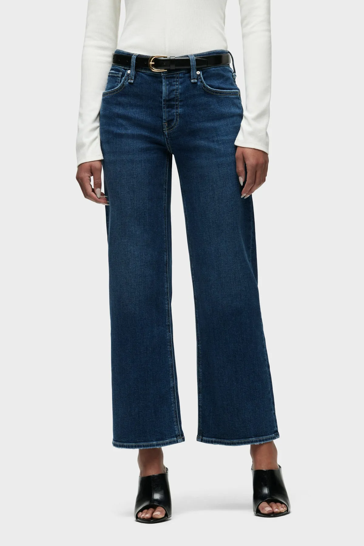Rosie High-Rise Wide Leg Ankle Jean
