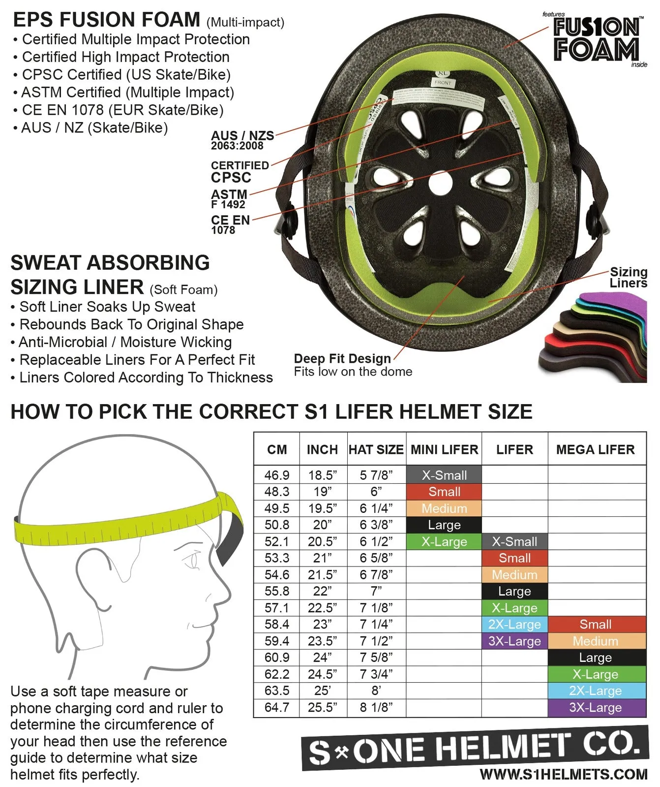 S1 Lifer Helmet - Orange Matte