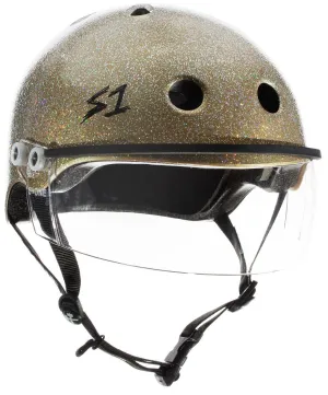 S1 Lifer Visor Helmet - Gold Glitter