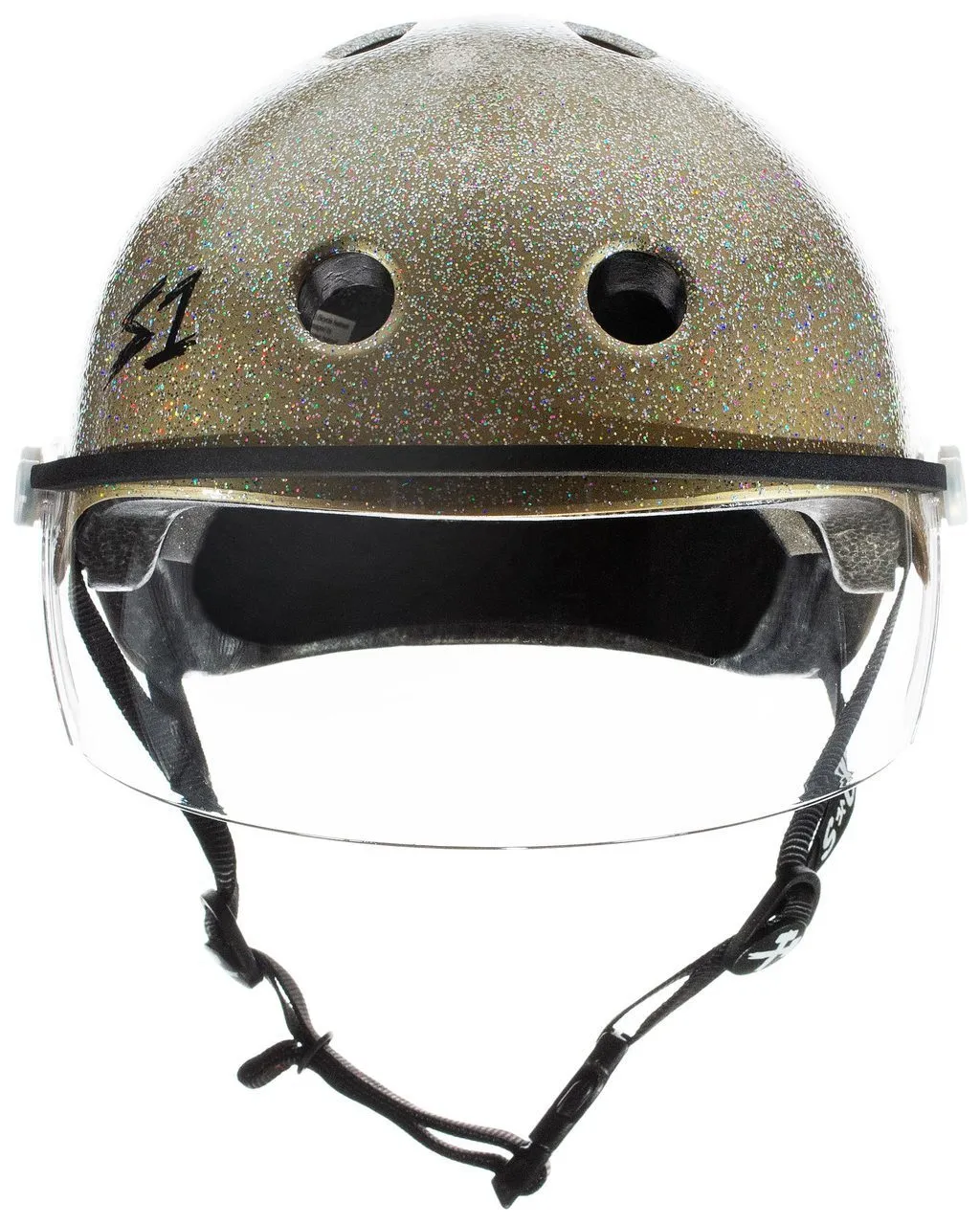 S1 Lifer Visor Helmet - Gold Glitter