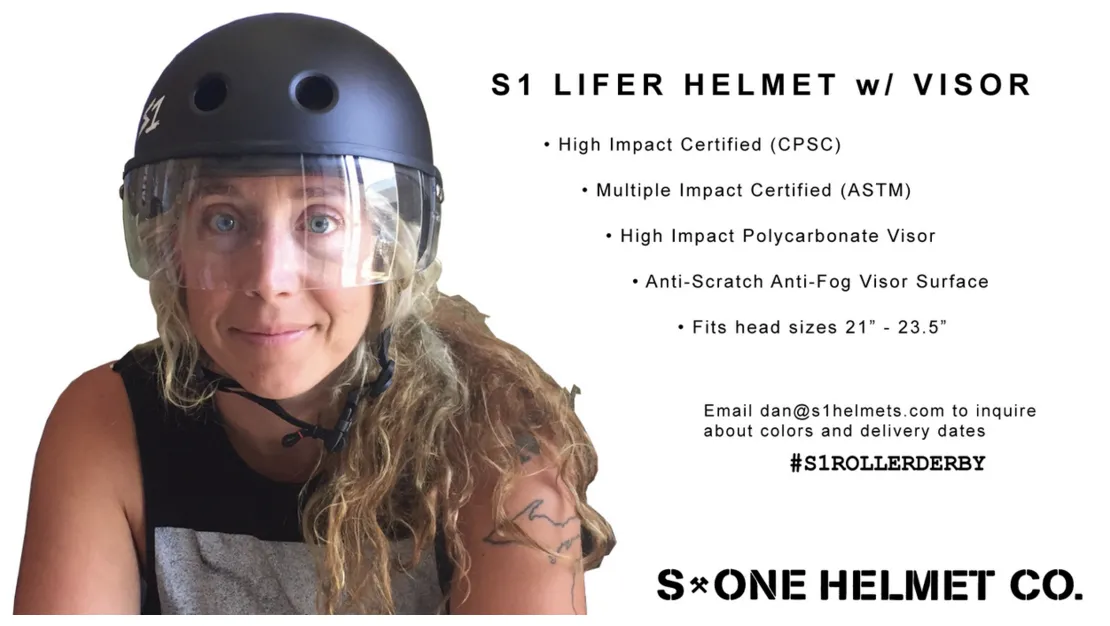 S1 Lifer Visor Helmet - White Glitter