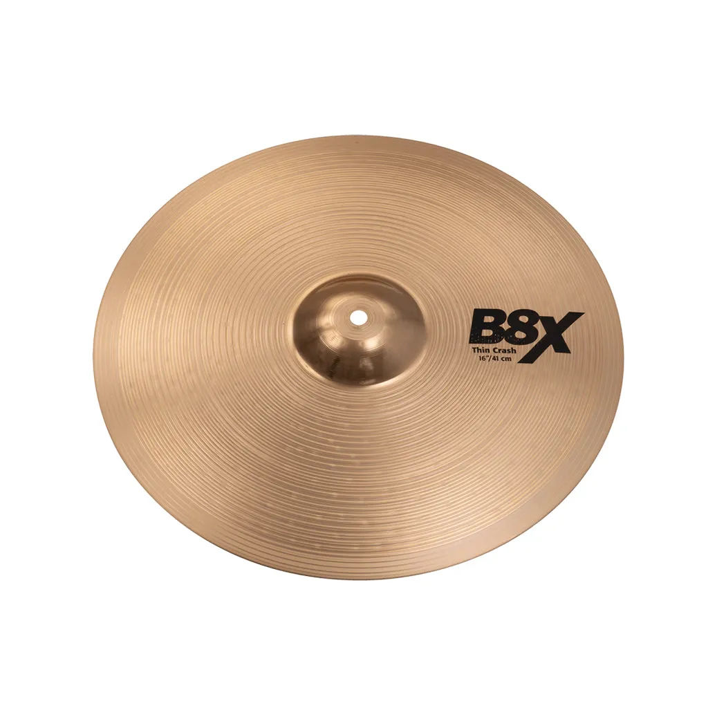 Sabian 45003XG B8X Performance Set Plus w/14in Hats, 16in Crash, 20in Ride, Free 18in Crash