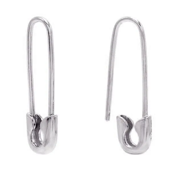Safety Pin Earring 14K