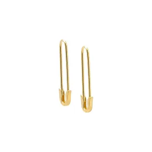 Safety Pin Earring 14K