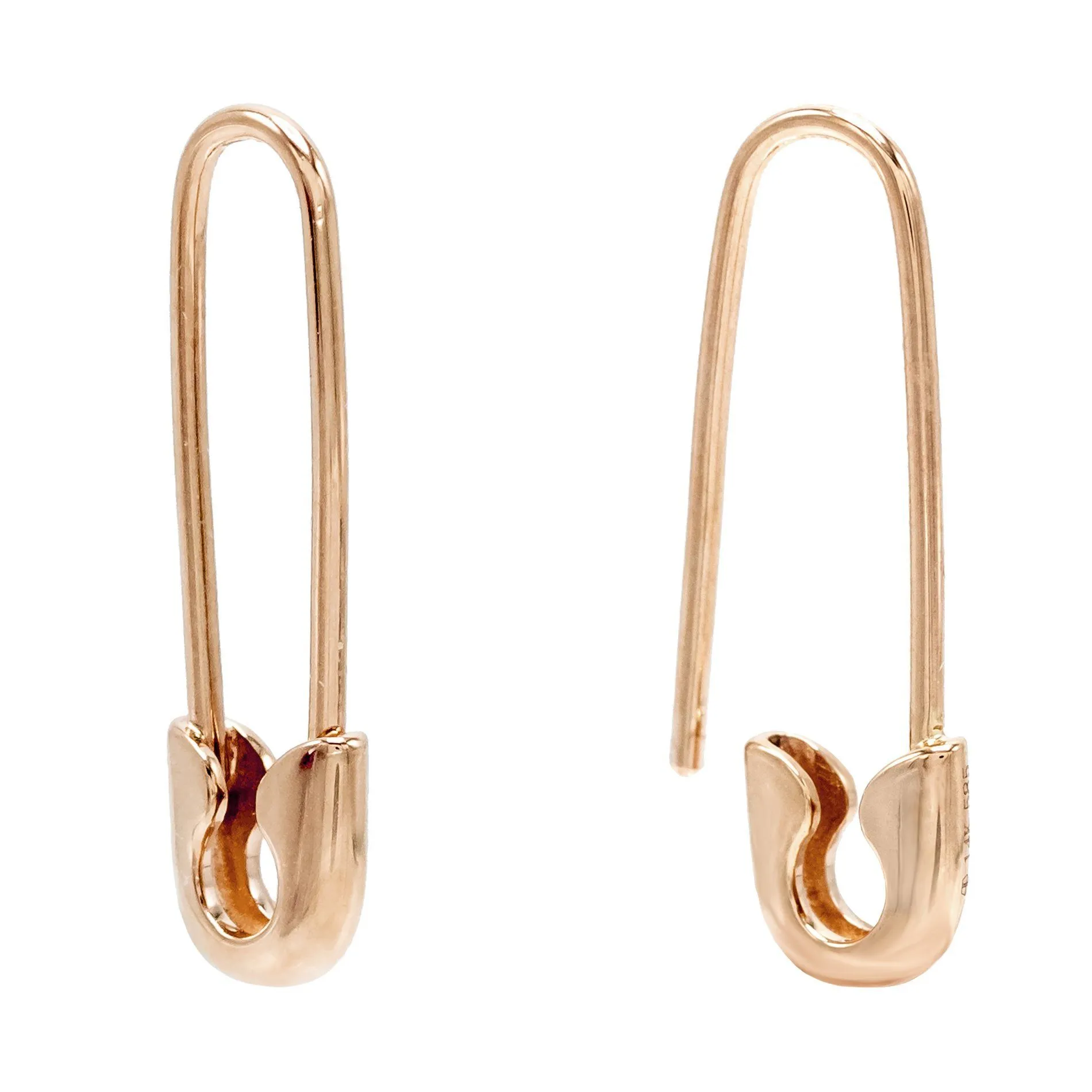 Safety Pin Earring 14K