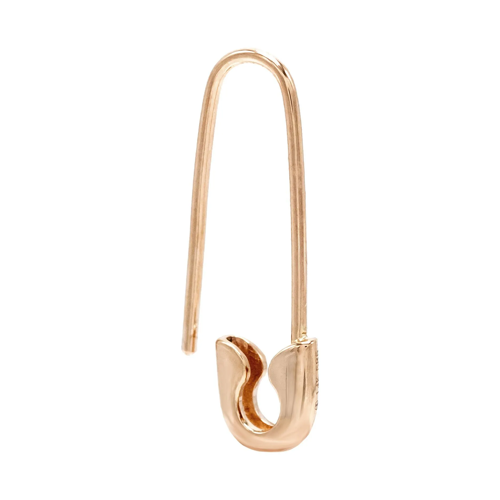 Safety Pin Earring 14K