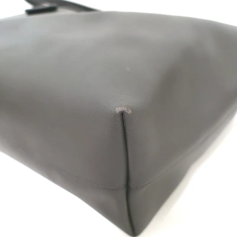 Saint Laurent Shopping Tote Dark Gray Leather Large Shoulder Bag