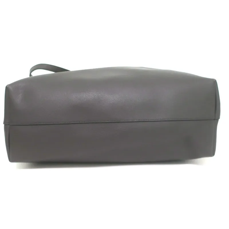 Saint Laurent Shopping Tote Dark Gray Leather Large Shoulder Bag