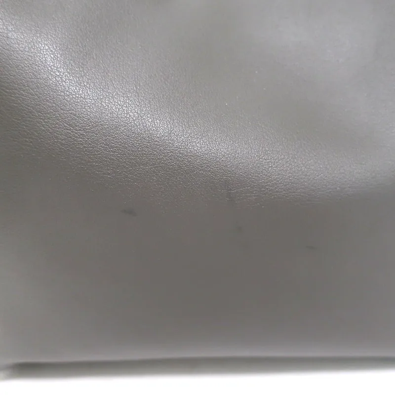 Saint Laurent Shopping Tote Dark Gray Leather Large Shoulder Bag