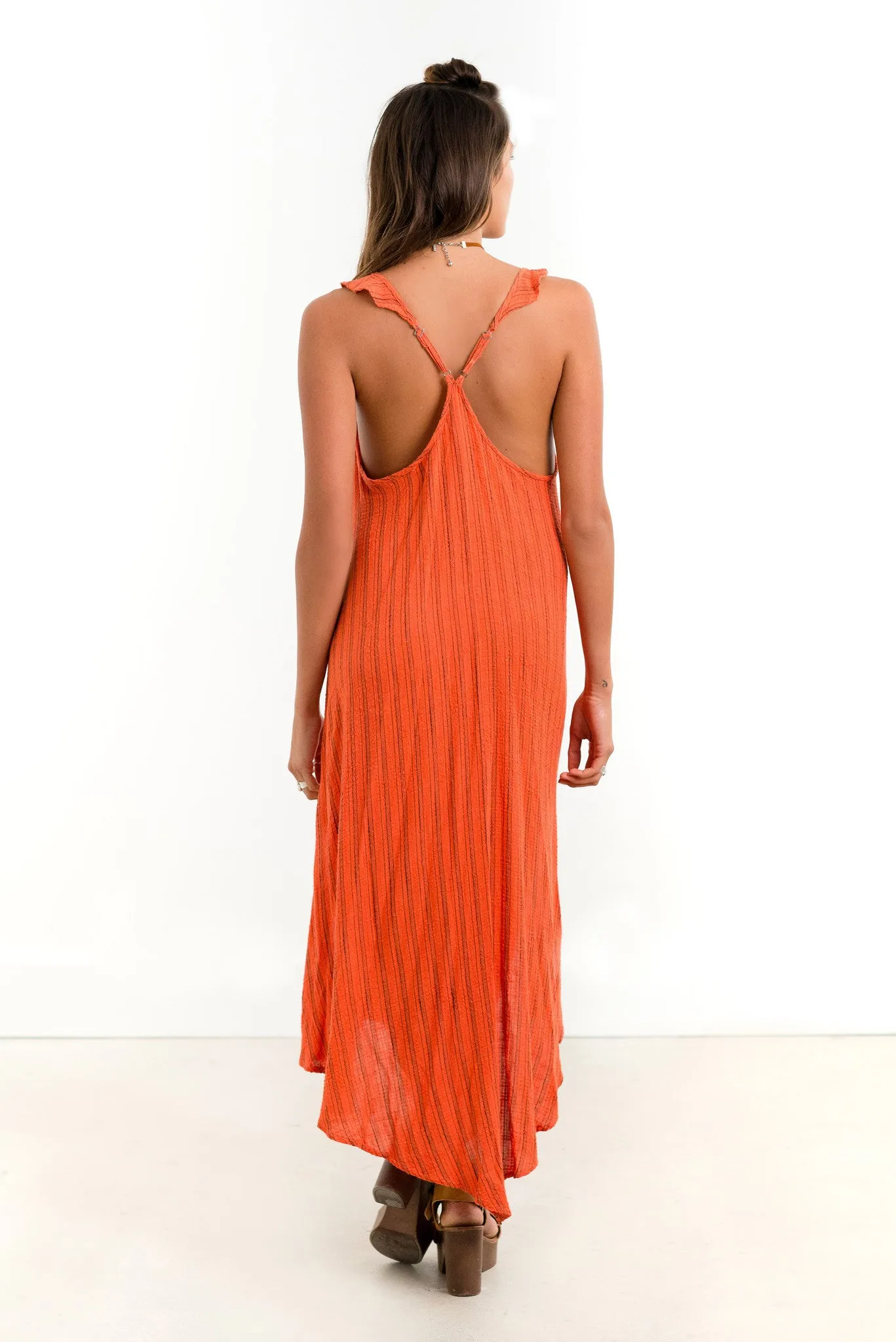 Saltwater Luxe Gold Coast Maxi | Hot Orange