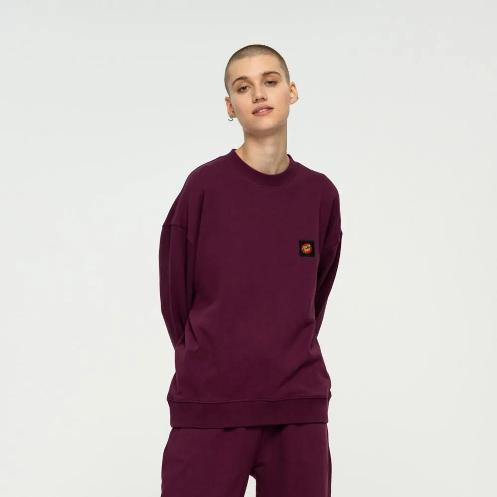 Santa Cruz Crew Classic Label Crew - Beetroot